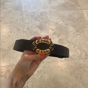 VTG Brown Belt with Gold Buckle